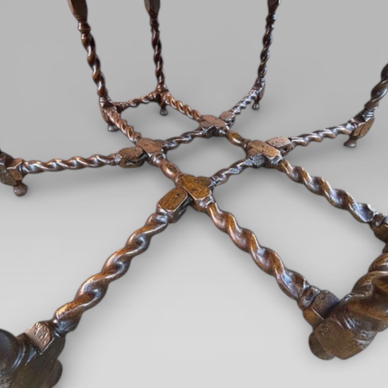 20th Century Oak Double Gateleg Dining Table in the 18th Century Style - Image 7